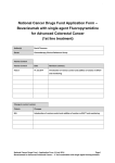 National Cancer Drugs Fund Application Form – Bevacizumab with