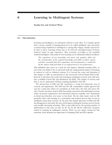 6 Learning in Multiagent Systems