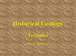 Historical Geology Tectonics