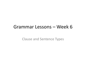 Grammar Lessons