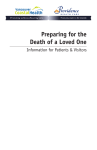 Preparing for the Death of a Loved One