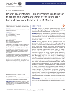 Urinary tract infection: clinical practice guideline for the