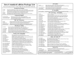 Java 6 standard edition Package List