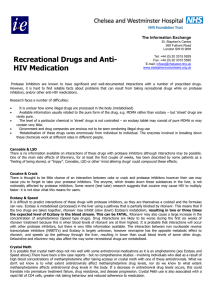 Recreational Drugs And Anti-HIV Medication