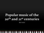Popular music of the 20th and 21st centuries