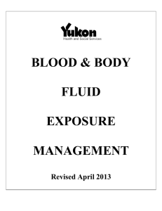 Blood and Body Fluid Exposure - Yukon Health and Social Services