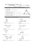 WS 4.2 Angle Relationships in Triangles Name