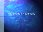 The Spartan Hegemony