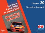 Chapter 20 Marketing Research