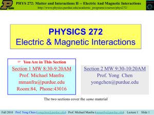 PHYS 272 - Purdue Physics