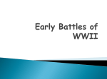 Early Battles of WWII