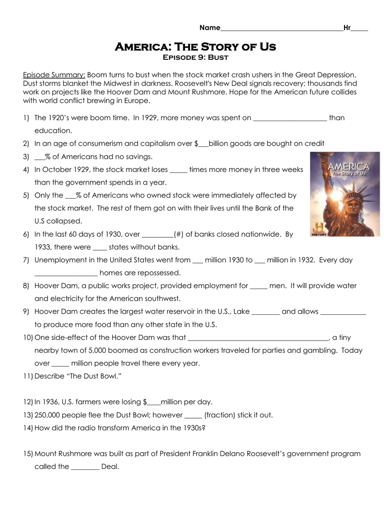 America The Story Of Us Cities Video Worksheet Answers