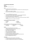 5 th Grade Science Study Guide Chap. 7 Test Date