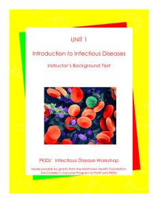 UNIT 1 Introduction to Infectious Diseases