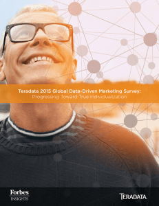 Teradata 2015 Global Data-Driven Marketing Survey