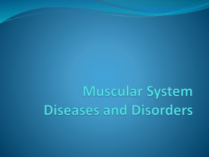 Diseases of Muscular System