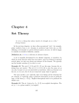 Chapter 4 Set Theory