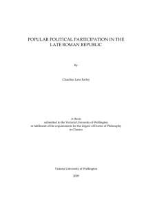popular political participation in the late roman