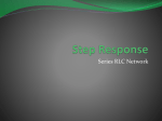 Step Response Series RLC Circuit