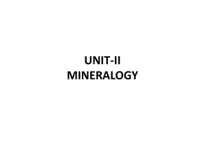 unit-ii mineralogy