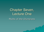 Chapter Seven - Myths of the Olympians: The Male Deities Part I