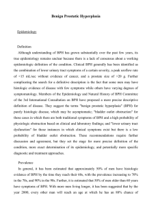Benign Prostatic Hyperplasia