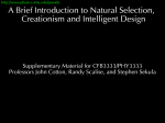 A Brief Introduction to Natural Selection, Creationism