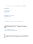 Protonix and potassium chloride compatibility