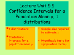 Section 5.5 Confidence Intervals for a Population