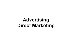 Advertising/Direct Marketing (Chapter 15)