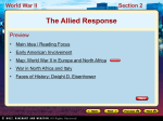 The Allied Response World War II Section 2