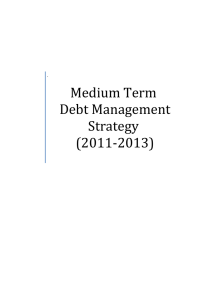 Medium Term Debt Management Strategy (2011