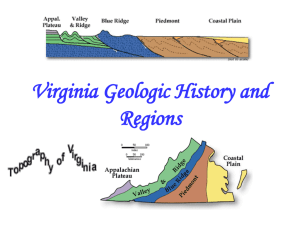 Virginia Geologic History and Regions - pams