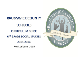 2016-2017 6th Grade SS Curriculum Guide