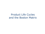 Product Life Cycles and the Boston Matrix