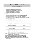 Practical 3 Worksheet