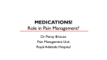 Presentation - Faculty of pain medicine