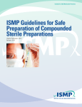 ISMP Guidelines for Safe Preparation of Compounded Sterile