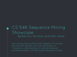 CS 548 Sequence Mining Showcase