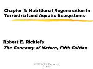Nutrient Regeneration in Terrestrial and Aquatic Ecosystems