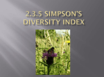 2.3.5 Simpson`s Diversity Index