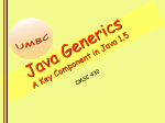 Java Generics A Key Component in Java 1.5