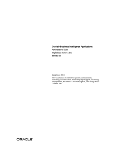 Oracle Business Intelligence Applications Administrator`s Guide