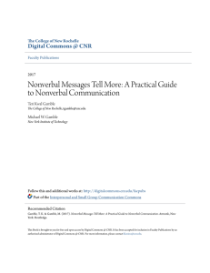 Nonverbal Messages Tell More: A Practical Guide to Nonverbal