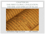 Chapter Six The First Global Civilization