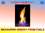Lesson 1 - Measuring Energy From Fuels