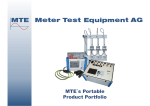 Options - MTE - Meter Test Equipment