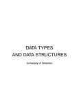 data types and data structures