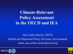 OECD / IEA JOINT WORKSHOP THE DESIGN OF SUSTAINABLE