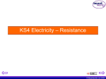 Resistance, Power and Energy 2 - School